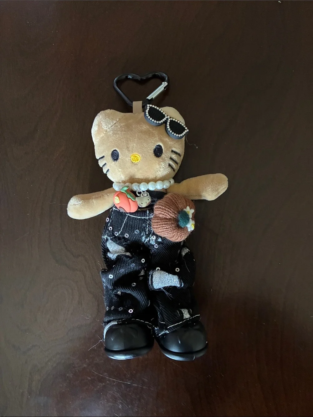 Plush Hello Kitty Fall Themed Keychain Bag Charm